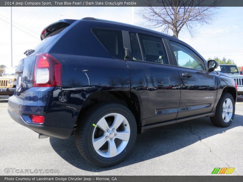 True Blue Pearl / Dark Slate Gray/Light Pebble 2014 Jeep Compass Sport