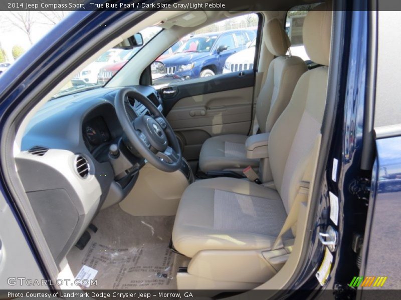 True Blue Pearl / Dark Slate Gray/Light Pebble 2014 Jeep Compass Sport