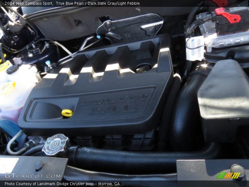 True Blue Pearl / Dark Slate Gray/Light Pebble 2014 Jeep Compass Sport