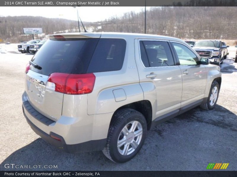 Champagne Silver Metallic / Jet Black 2014 GMC Terrain SLE AWD
