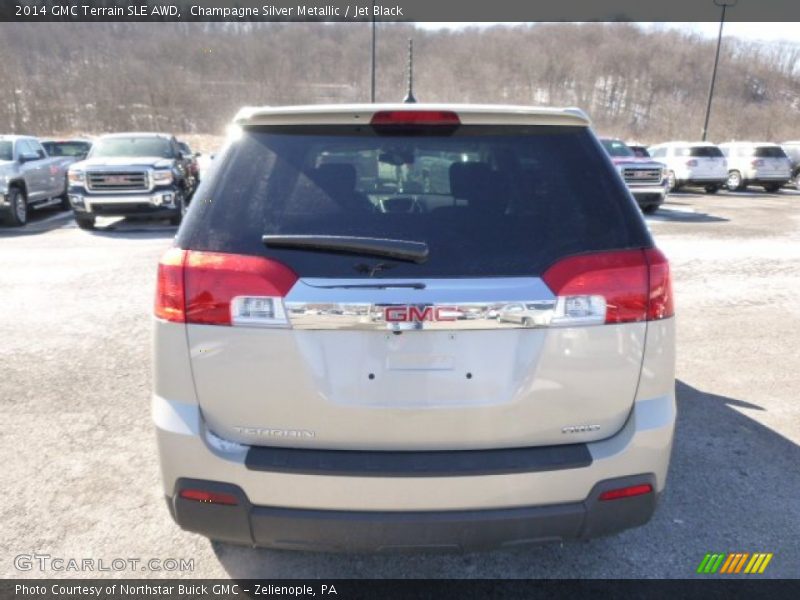 Champagne Silver Metallic / Jet Black 2014 GMC Terrain SLE AWD