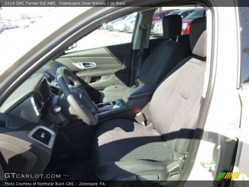 Champagne Silver Metallic / Jet Black 2014 GMC Terrain SLE AWD
