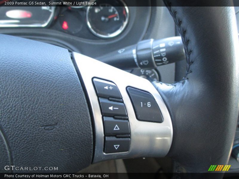 Summit White / Light Taupe 2009 Pontiac G6 Sedan