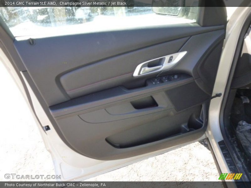 Champagne Silver Metallic / Jet Black 2014 GMC Terrain SLE AWD