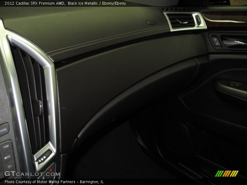 Black Ice Metallic / Ebony/Ebony 2012 Cadillac SRX Premium AWD