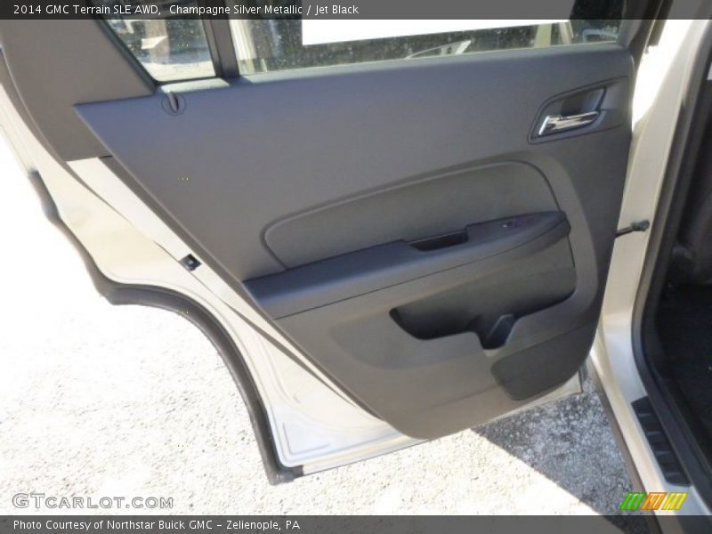 Champagne Silver Metallic / Jet Black 2014 GMC Terrain SLE AWD