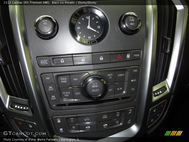 Black Ice Metallic / Ebony/Ebony 2012 Cadillac SRX Premium AWD