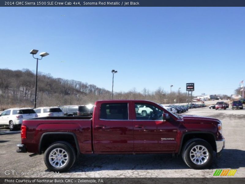 Sonoma Red Metallic / Jet Black 2014 GMC Sierra 1500 SLE Crew Cab 4x4