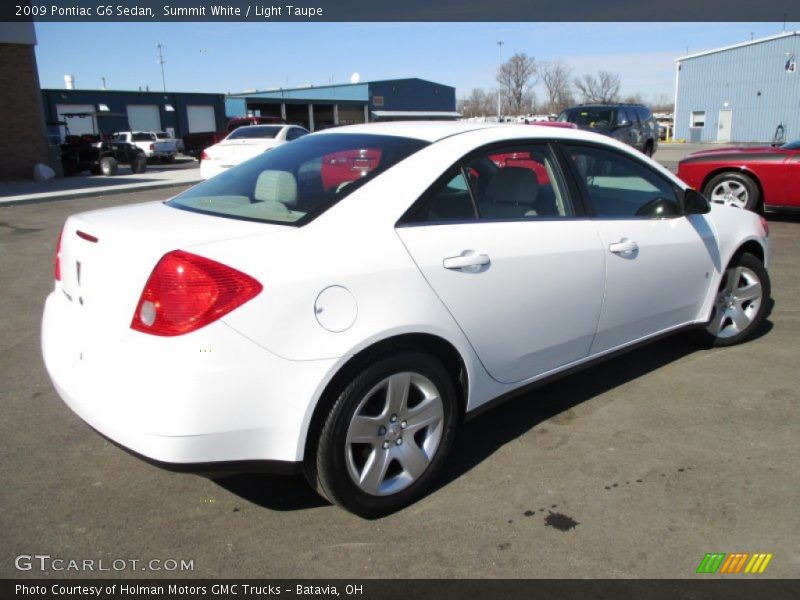Summit White / Light Taupe 2009 Pontiac G6 Sedan