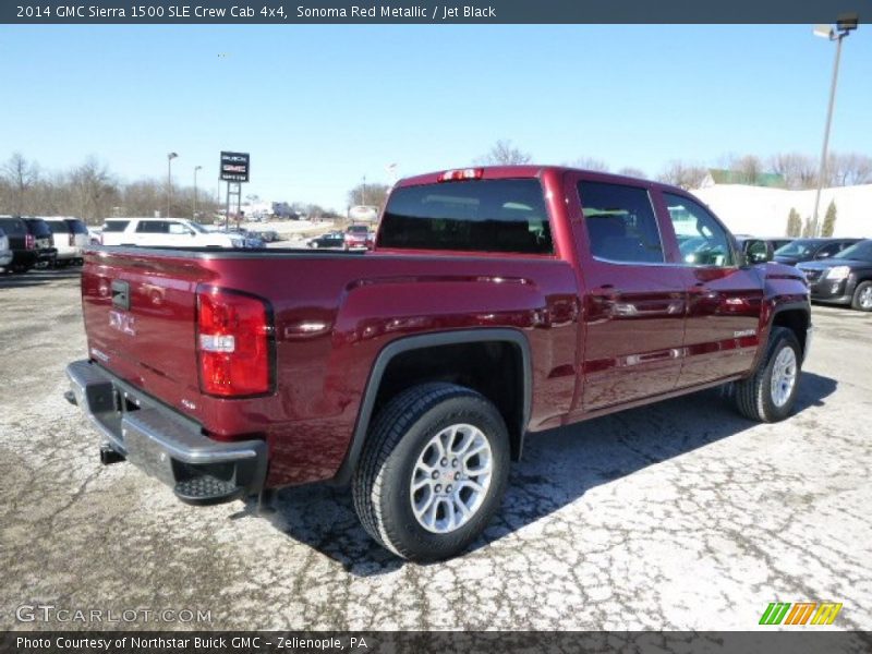 Sonoma Red Metallic / Jet Black 2014 GMC Sierra 1500 SLE Crew Cab 4x4