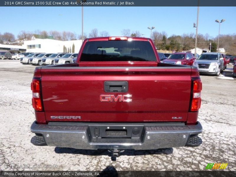 Sonoma Red Metallic / Jet Black 2014 GMC Sierra 1500 SLE Crew Cab 4x4