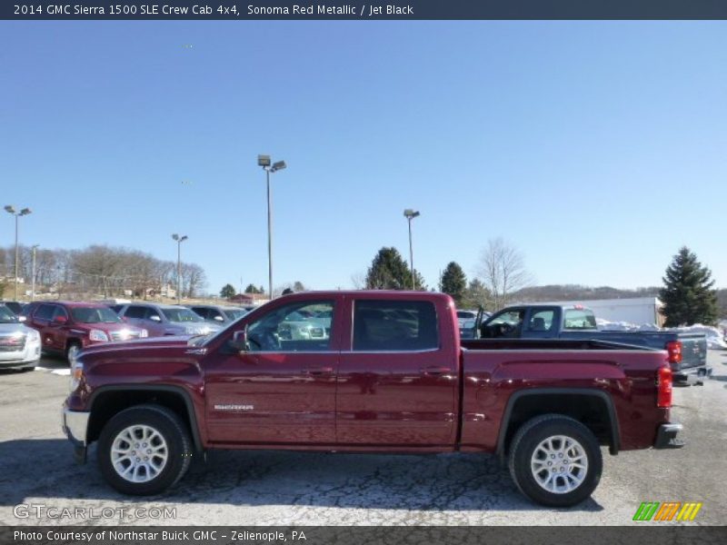 Sonoma Red Metallic / Jet Black 2014 GMC Sierra 1500 SLE Crew Cab 4x4