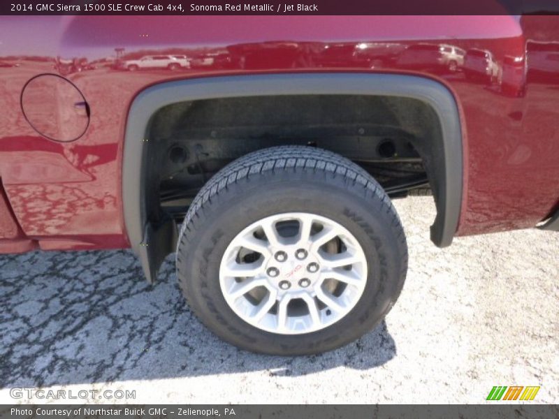 Sonoma Red Metallic / Jet Black 2014 GMC Sierra 1500 SLE Crew Cab 4x4