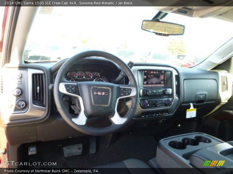 Sonoma Red Metallic / Jet Black 2014 GMC Sierra 1500 SLE Crew Cab 4x4