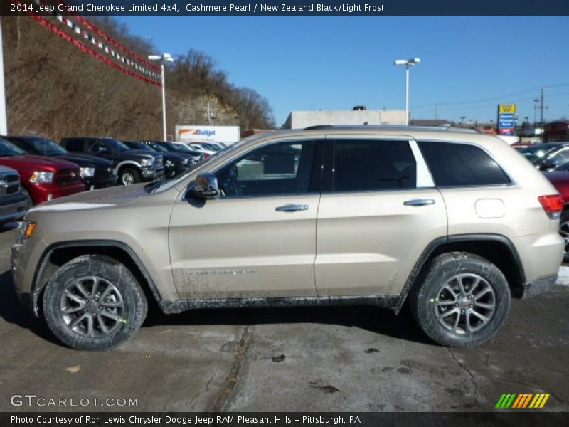 Cashmere Pearl / New Zealand Black/Light Frost 2014 Jeep Grand Cherokee Limited 4x4