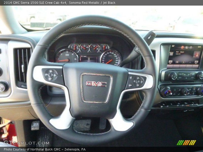 Sonoma Red Metallic / Jet Black 2014 GMC Sierra 1500 SLE Crew Cab 4x4