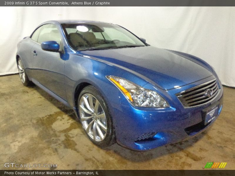 Athens Blue / Graphite 2009 Infiniti G 37 S Sport Convertible