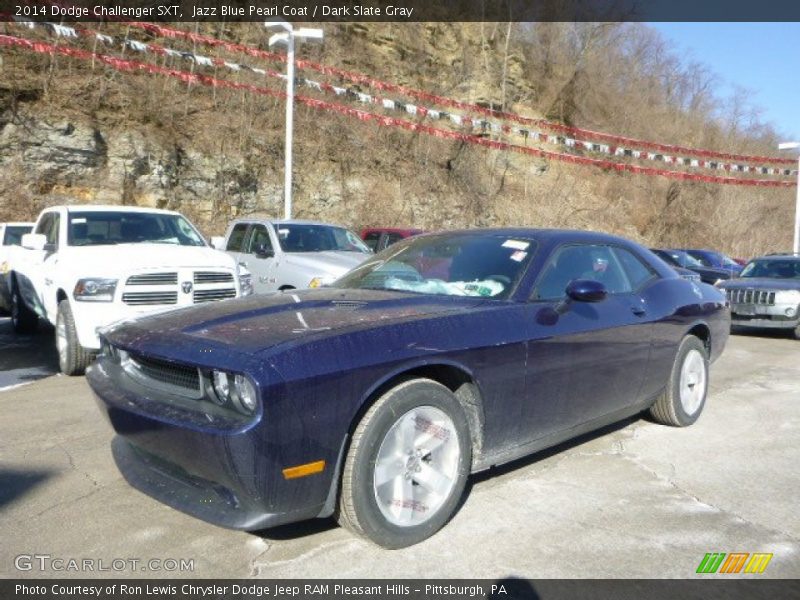 Jazz Blue Pearl Coat / Dark Slate Gray 2014 Dodge Challenger SXT