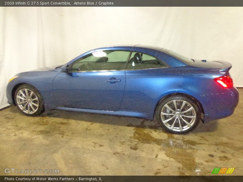 Athens Blue / Graphite 2009 Infiniti G 37 S Sport Convertible
