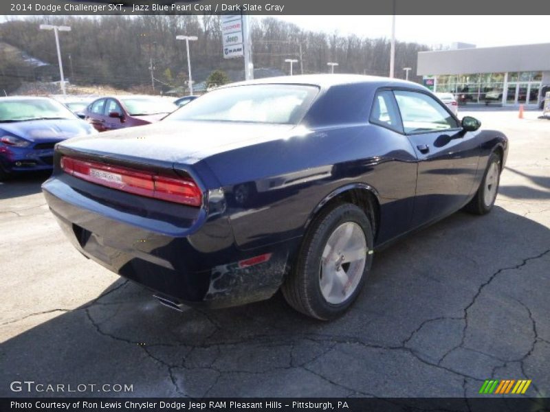 Jazz Blue Pearl Coat / Dark Slate Gray 2014 Dodge Challenger SXT