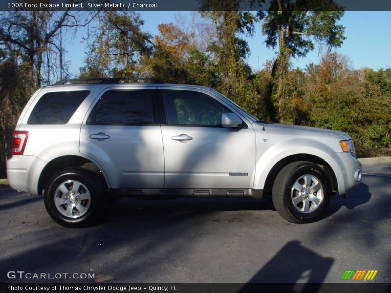 Silver Metallic / Charcoal 2008 Ford Escape Limited