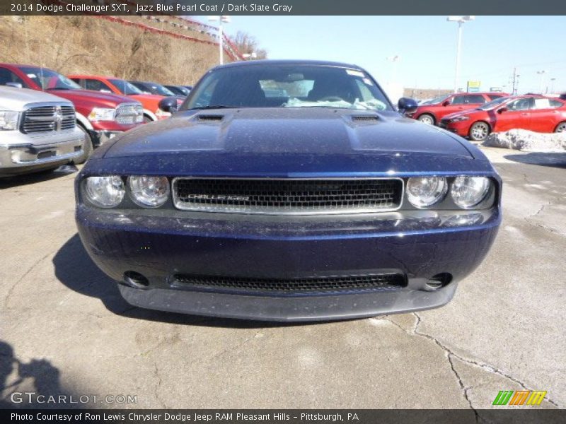 Jazz Blue Pearl Coat / Dark Slate Gray 2014 Dodge Challenger SXT