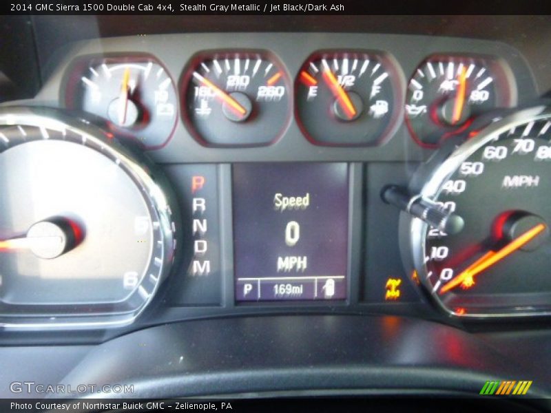 Stealth Gray Metallic / Jet Black/Dark Ash 2014 GMC Sierra 1500 Double Cab 4x4