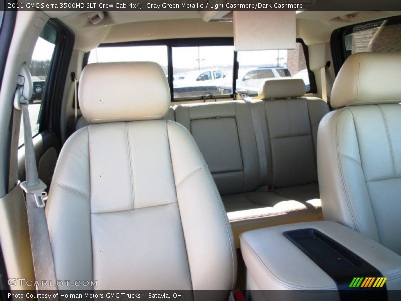 Gray Green Metallic / Light Cashmere/Dark Cashmere 2011 GMC Sierra 3500HD SLT Crew Cab 4x4