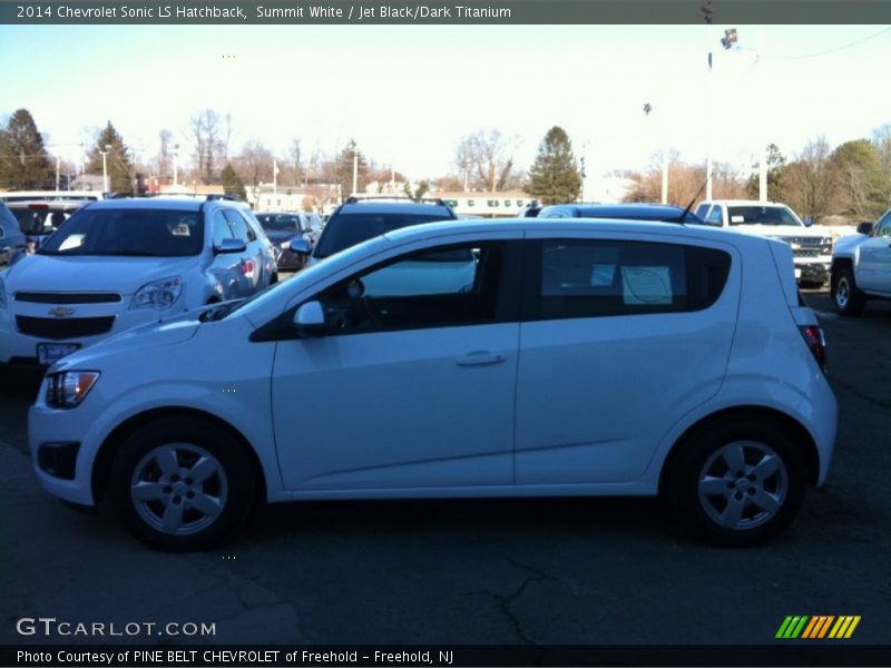 Summit White / Jet Black/Dark Titanium 2014 Chevrolet Sonic LS Hatchback