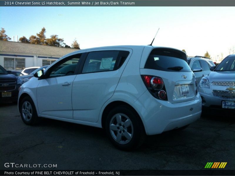 Summit White / Jet Black/Dark Titanium 2014 Chevrolet Sonic LS Hatchback