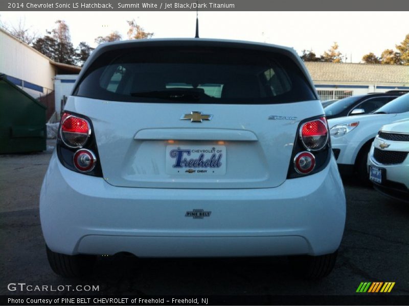 Summit White / Jet Black/Dark Titanium 2014 Chevrolet Sonic LS Hatchback