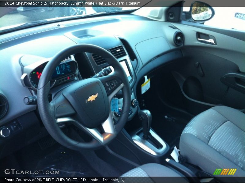 Summit White / Jet Black/Dark Titanium 2014 Chevrolet Sonic LS Hatchback