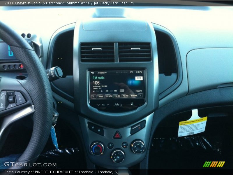 Summit White / Jet Black/Dark Titanium 2014 Chevrolet Sonic LS Hatchback