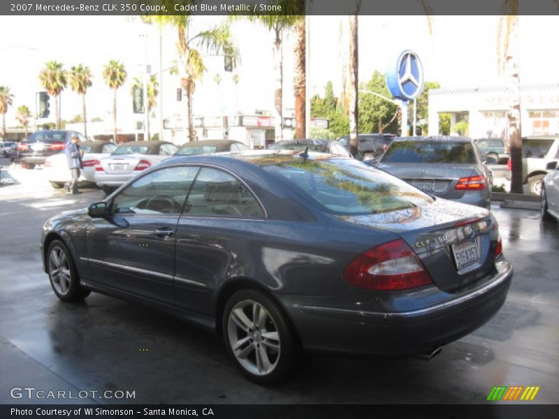 Cadet Blue Metallic / Stone 2007 Mercedes-Benz CLK 350 Coupe