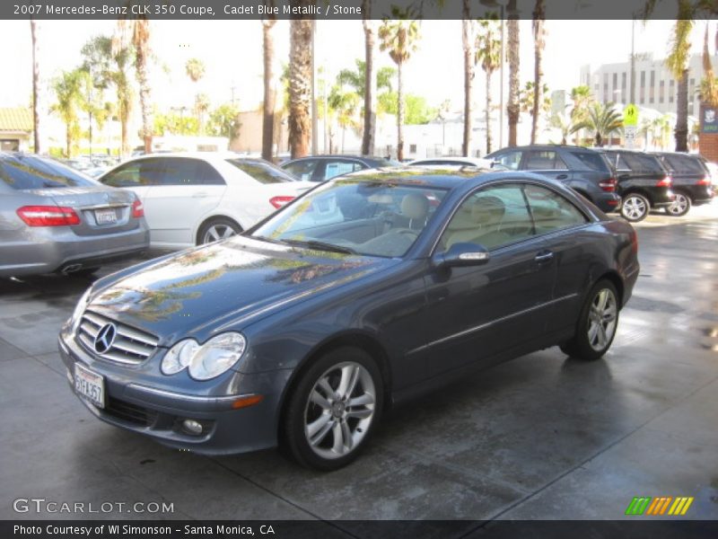 Cadet Blue Metallic / Stone 2007 Mercedes-Benz CLK 350 Coupe