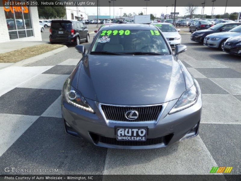 Nebula Gray Pearl / Light Gray 2013 Lexus IS 250