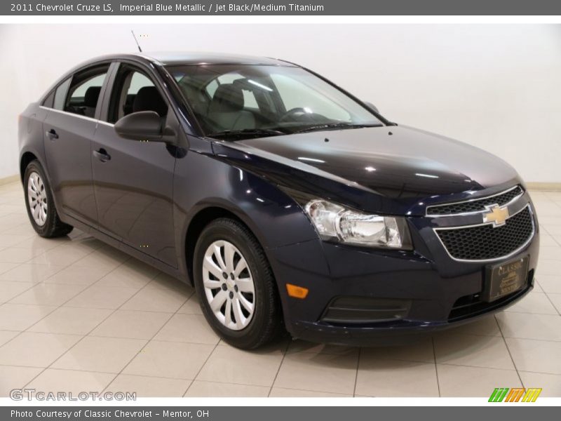 Imperial Blue Metallic / Jet Black/Medium Titanium 2011 Chevrolet Cruze LS