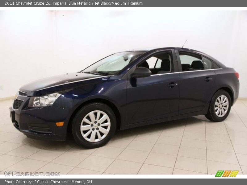 Imperial Blue Metallic / Jet Black/Medium Titanium 2011 Chevrolet Cruze LS