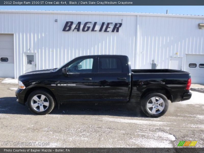 Black / Dark Slate Gray/Medium Graystone 2012 Dodge Ram 1500 ST Crew Cab 4x4