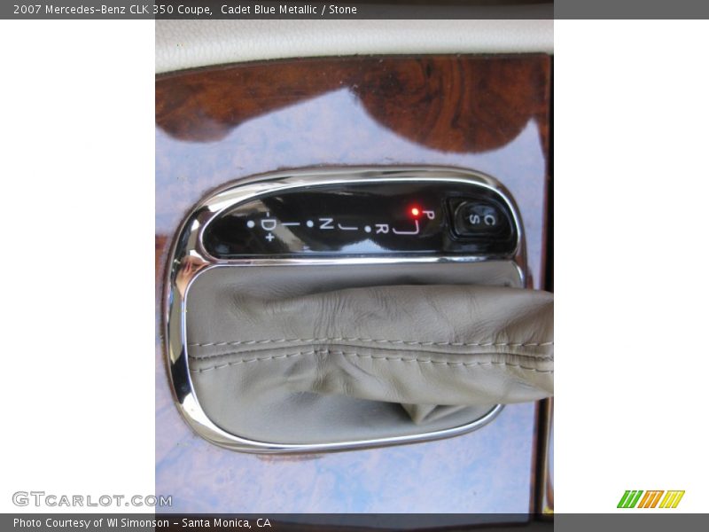 Cadet Blue Metallic / Stone 2007 Mercedes-Benz CLK 350 Coupe