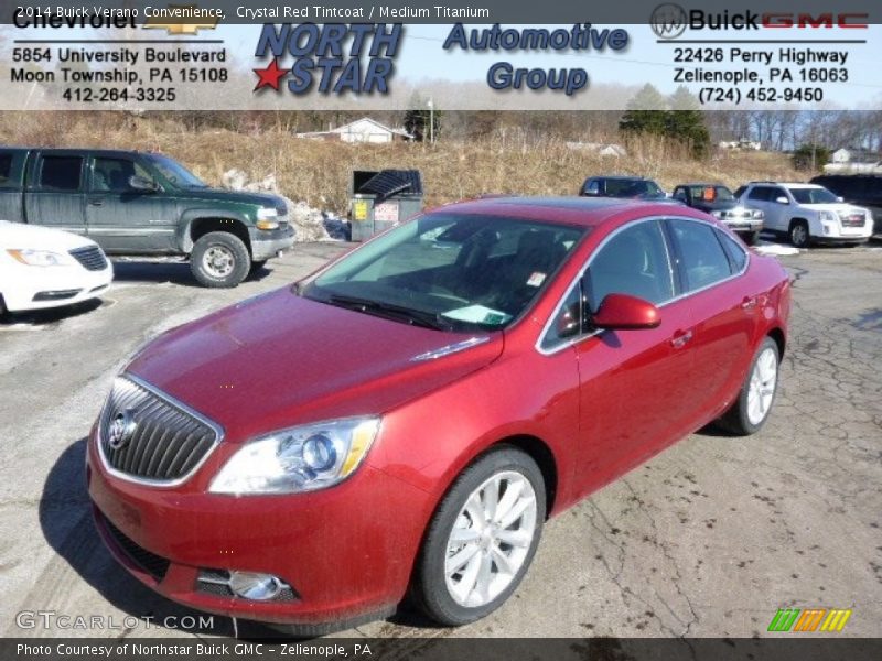 Crystal Red Tintcoat / Medium Titanium 2014 Buick Verano Convenience