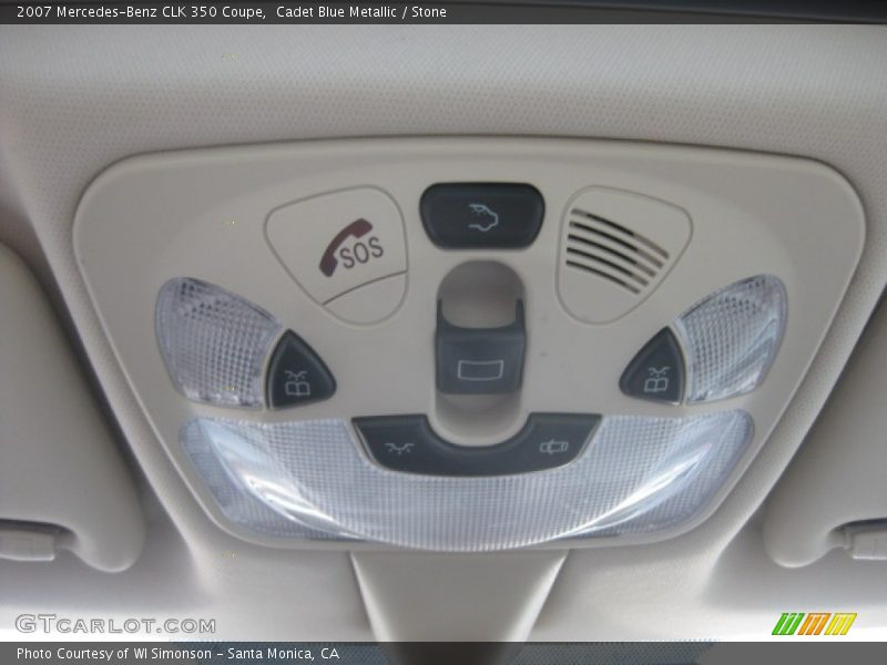 Cadet Blue Metallic / Stone 2007 Mercedes-Benz CLK 350 Coupe