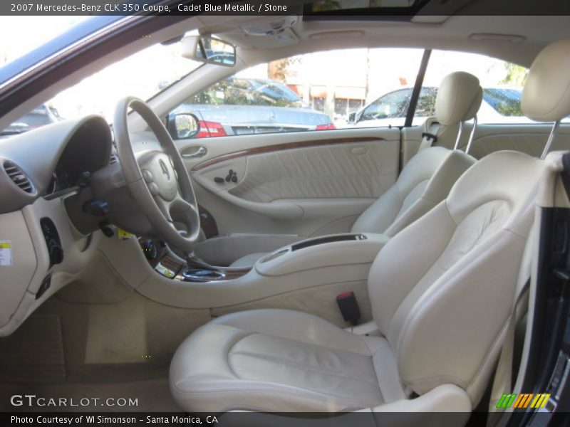 Cadet Blue Metallic / Stone 2007 Mercedes-Benz CLK 350 Coupe