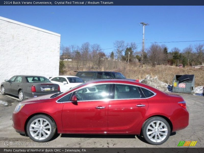 Crystal Red Tintcoat / Medium Titanium 2014 Buick Verano Convenience