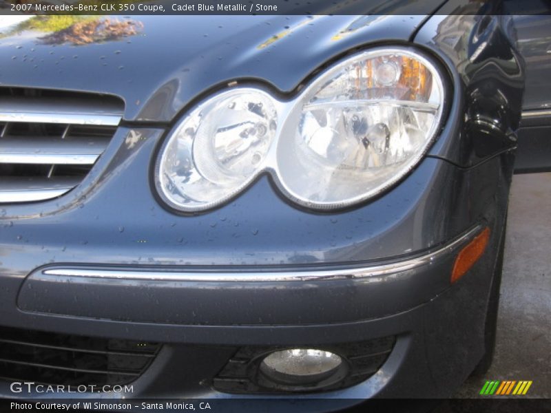 Cadet Blue Metallic / Stone 2007 Mercedes-Benz CLK 350 Coupe