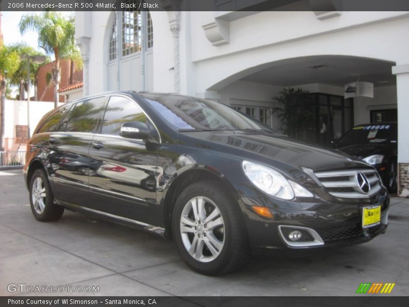 Black / Black 2006 Mercedes-Benz R 500 4Matic