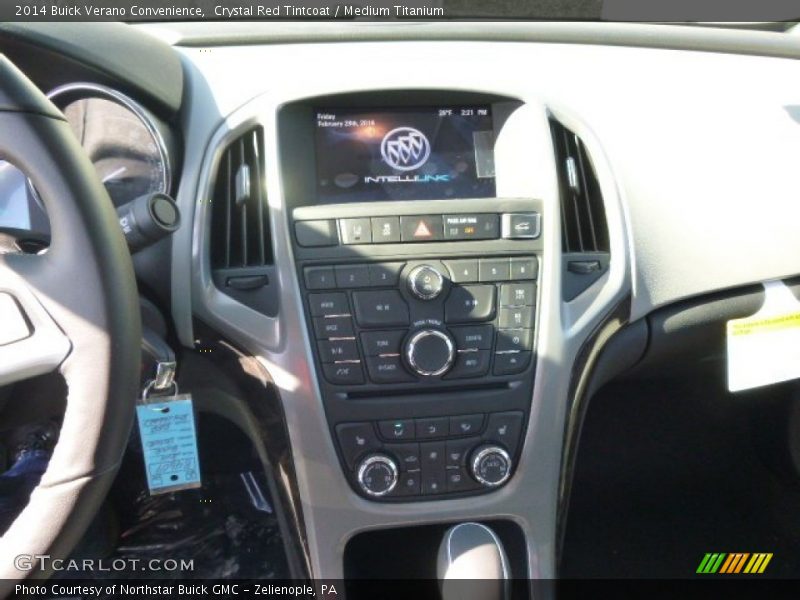 Crystal Red Tintcoat / Medium Titanium 2014 Buick Verano Convenience