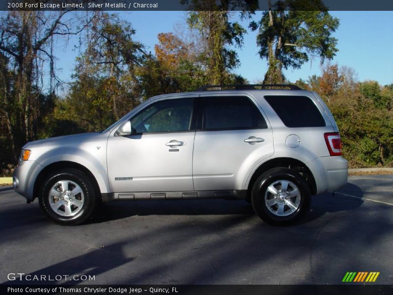 Silver Metallic / Charcoal 2008 Ford Escape Limited