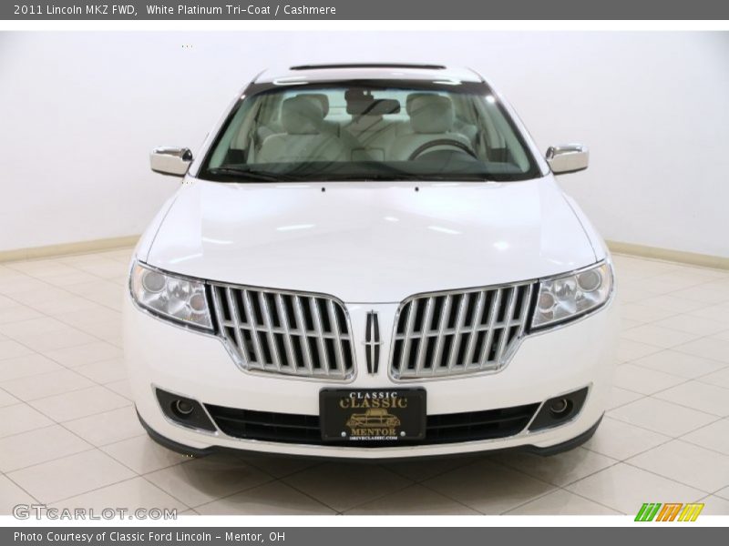 White Platinum Tri-Coat / Cashmere 2011 Lincoln MKZ FWD