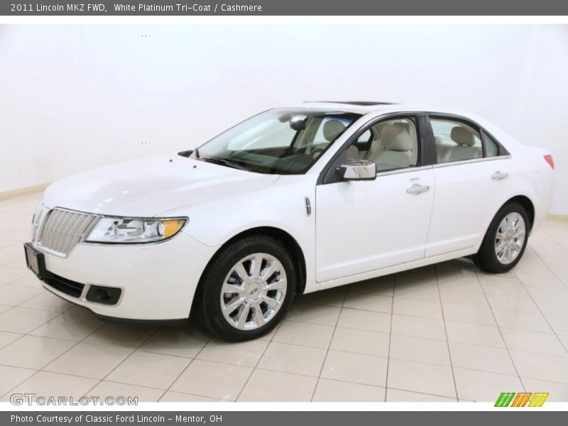 White Platinum Tri-Coat / Cashmere 2011 Lincoln MKZ FWD